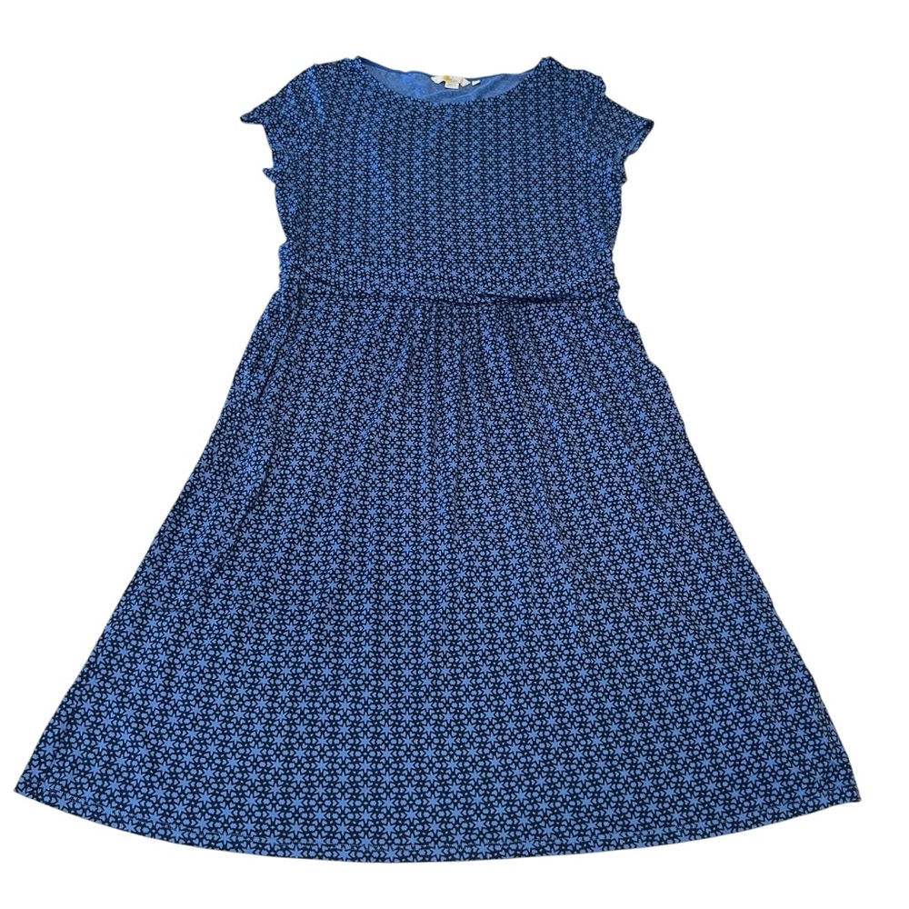 Boden Navy Floral Midi Dress
